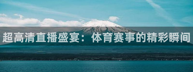 超高清直播盛宴：体育赛事的精彩瞬间